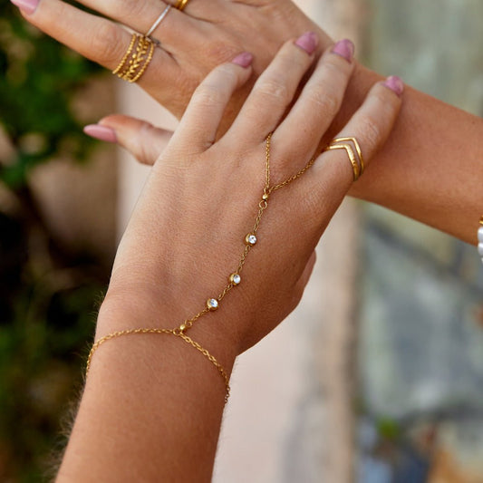 Freya Crystal Håndkæde Armbånd