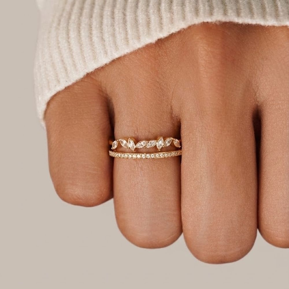 18K Guld Mia Krystal Ring