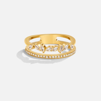 18K Guld Mia Krystal Ring