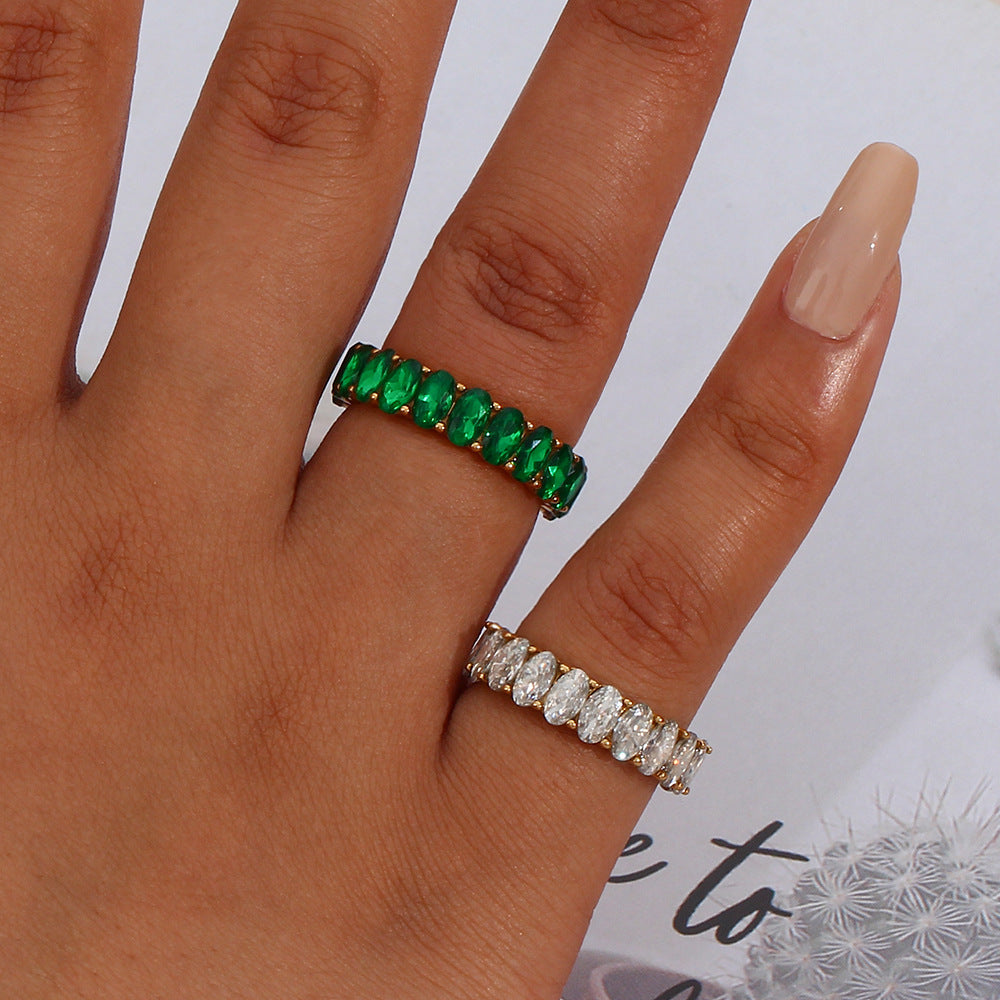 Antoinette Diamant Simulant Guld Ring