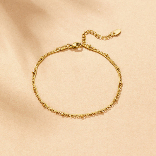 Pia Guld Lagd Anklet