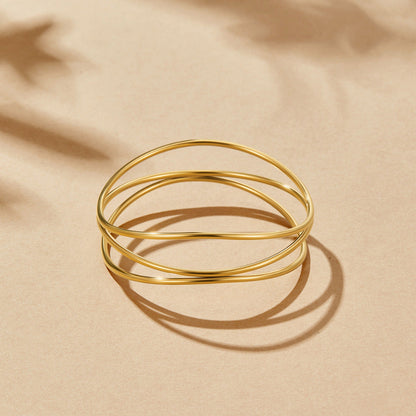 Sabrina Guld Lagdelt Armbånd