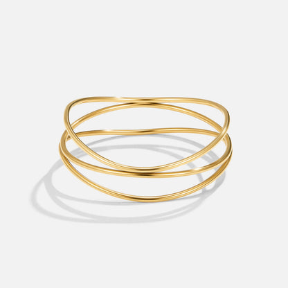 Sabrina Guld Lagdelt Armbånd