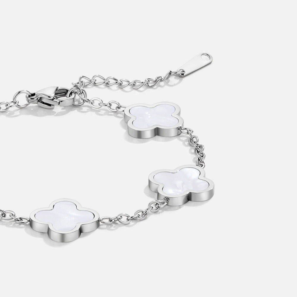 Sølv Kløver Armbånd