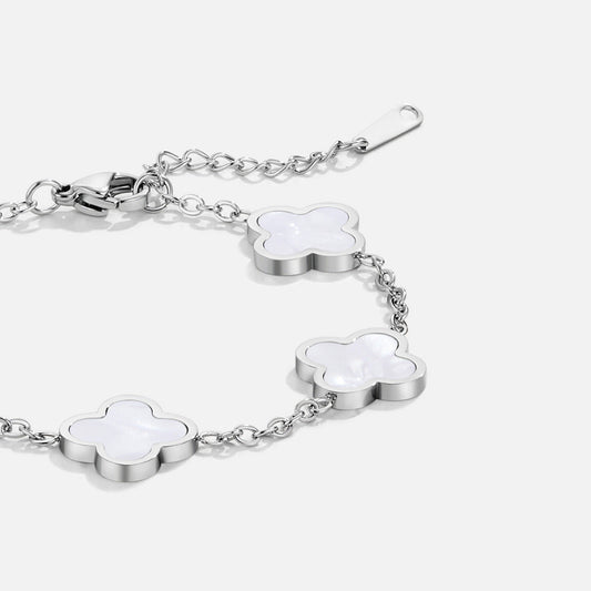 Sølv Kløver Armbånd