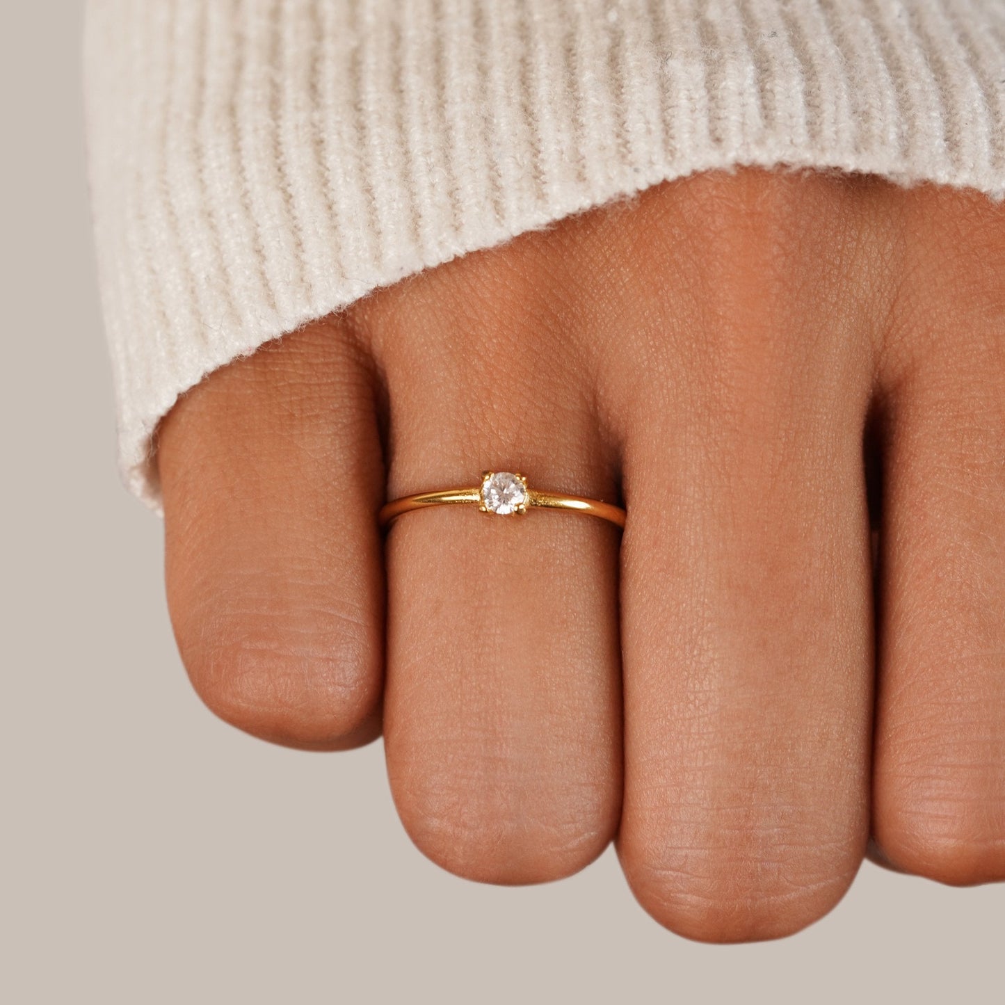 Fødselssten 18K Guld Ringe