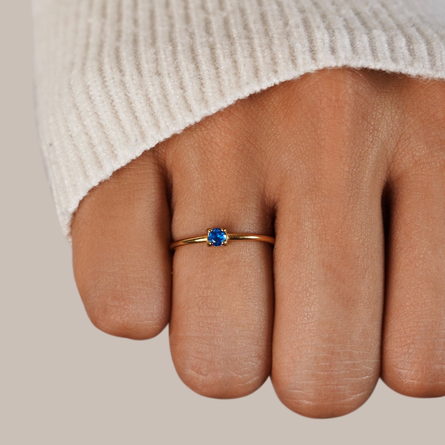 Fødselssten 18K Guld Ringe