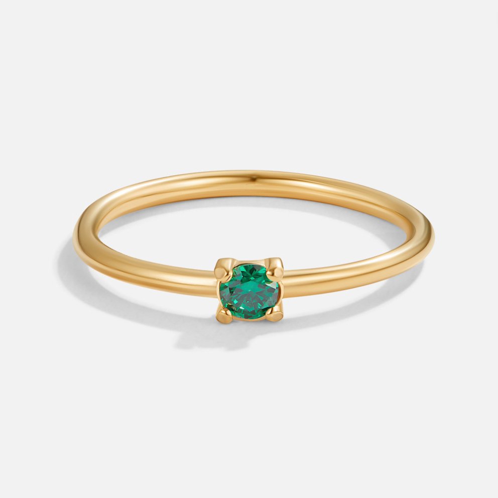 Fødselssten 18K Guld Ringe