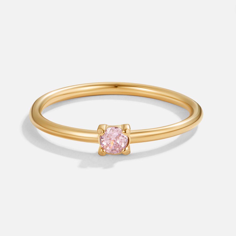 Fødselssten 18K Guld Ringe