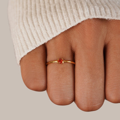 Fødselssten 18K Guld Ringe