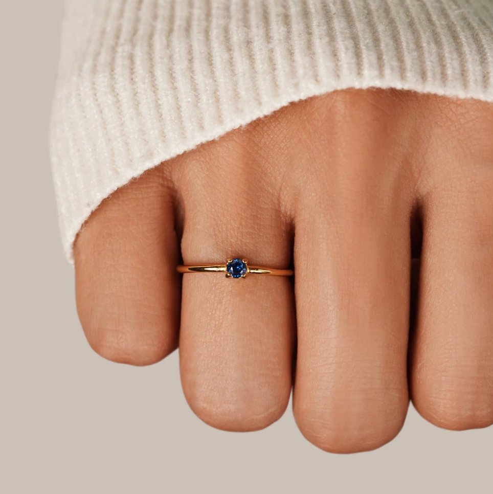Fødselssten 18K Guld Ringe