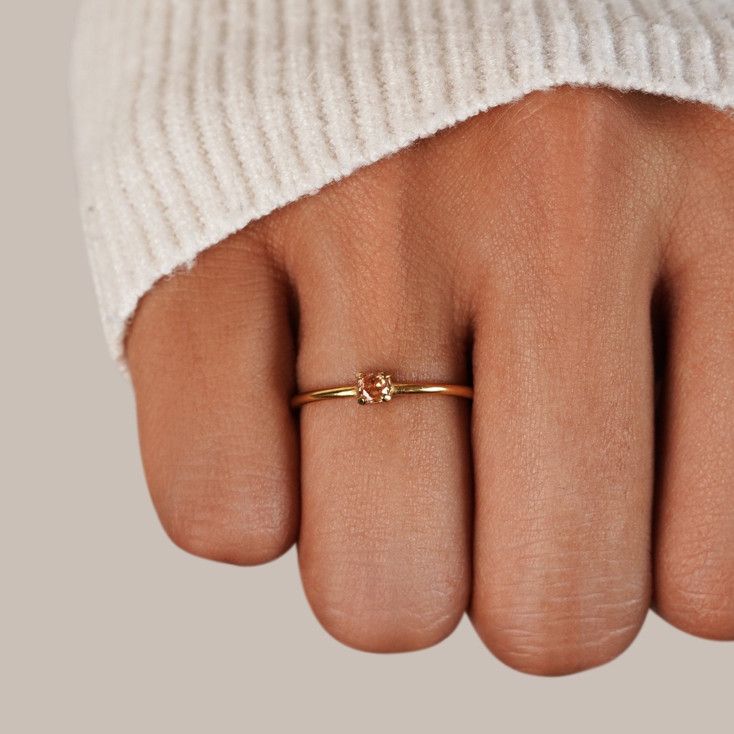 Fødselssten 18K Guld Ringe