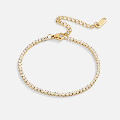 Cordelia Gold Tennis Armbånd