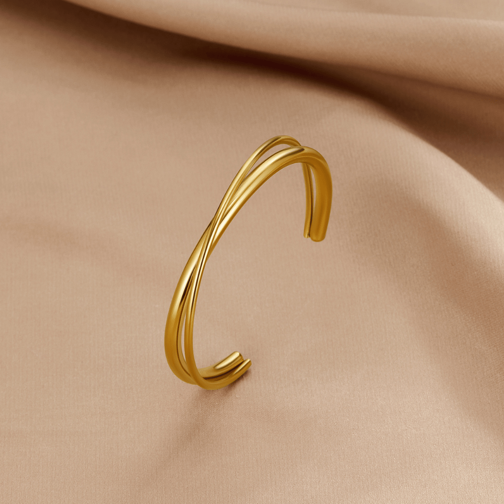 Eva Gold Twist Armbånd