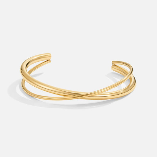 Eva Gold Twist Armbånd