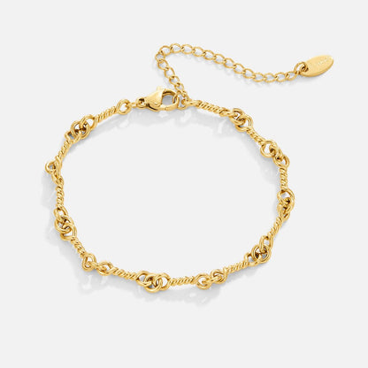 Figaro Guld Knude Kæde Armbånd