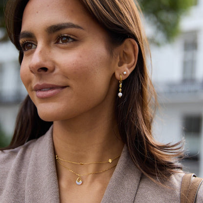 Sofia Perle Stud Øreringe