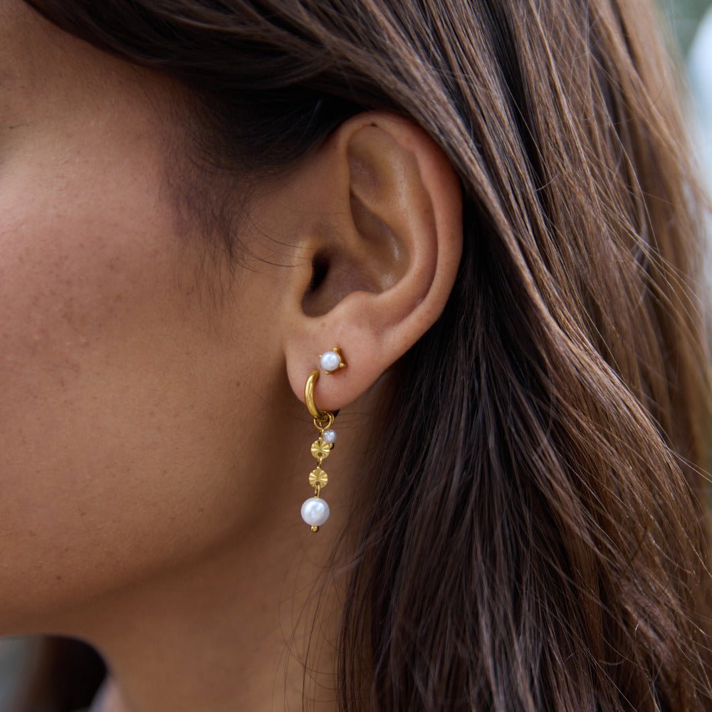 Sofia Perle Stud Øreringe