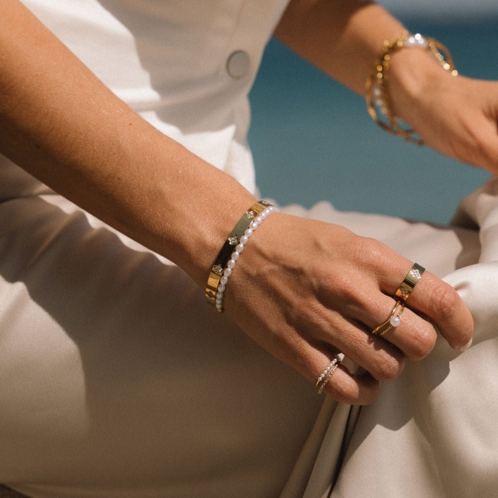 Guld Kløver Armbånd