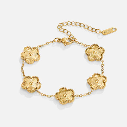 Gylden Kløver Armbånd