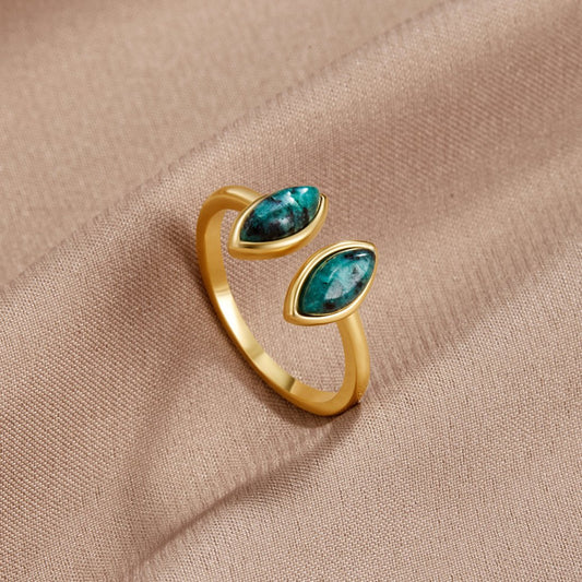 Jade Grøn Wrap Ring
