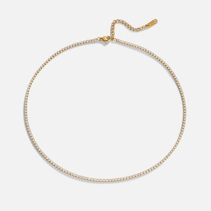 Cordelia Gold Crystal Halskæde