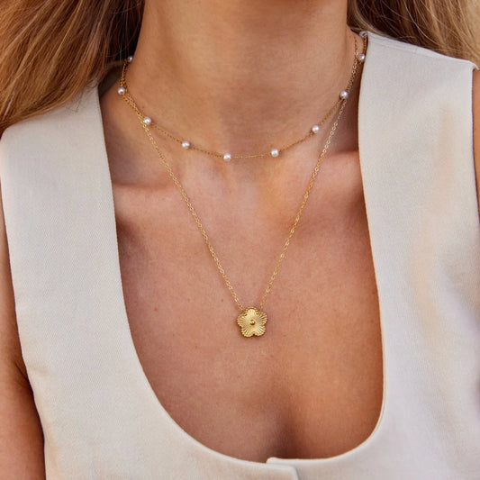 Nura Pearl 18K Guld Halskæde