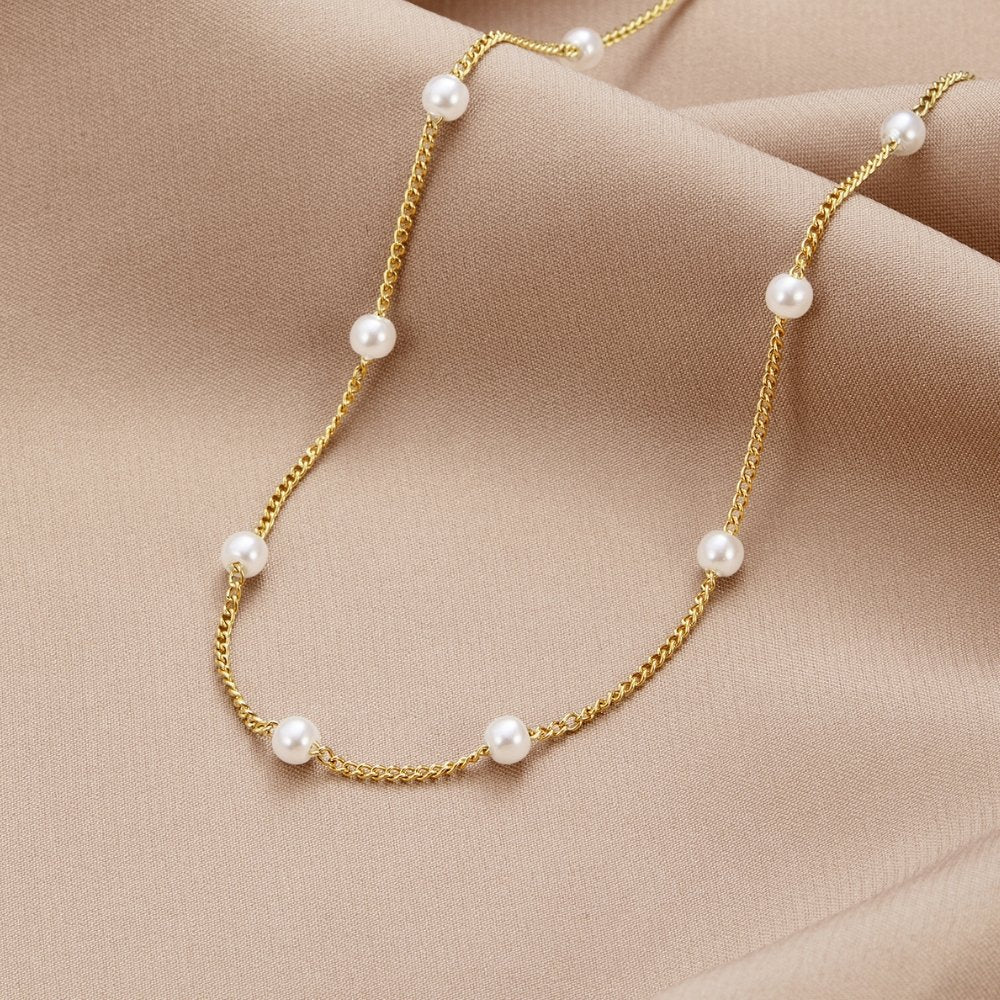 Nura Pearl 18K Guld Halskæde