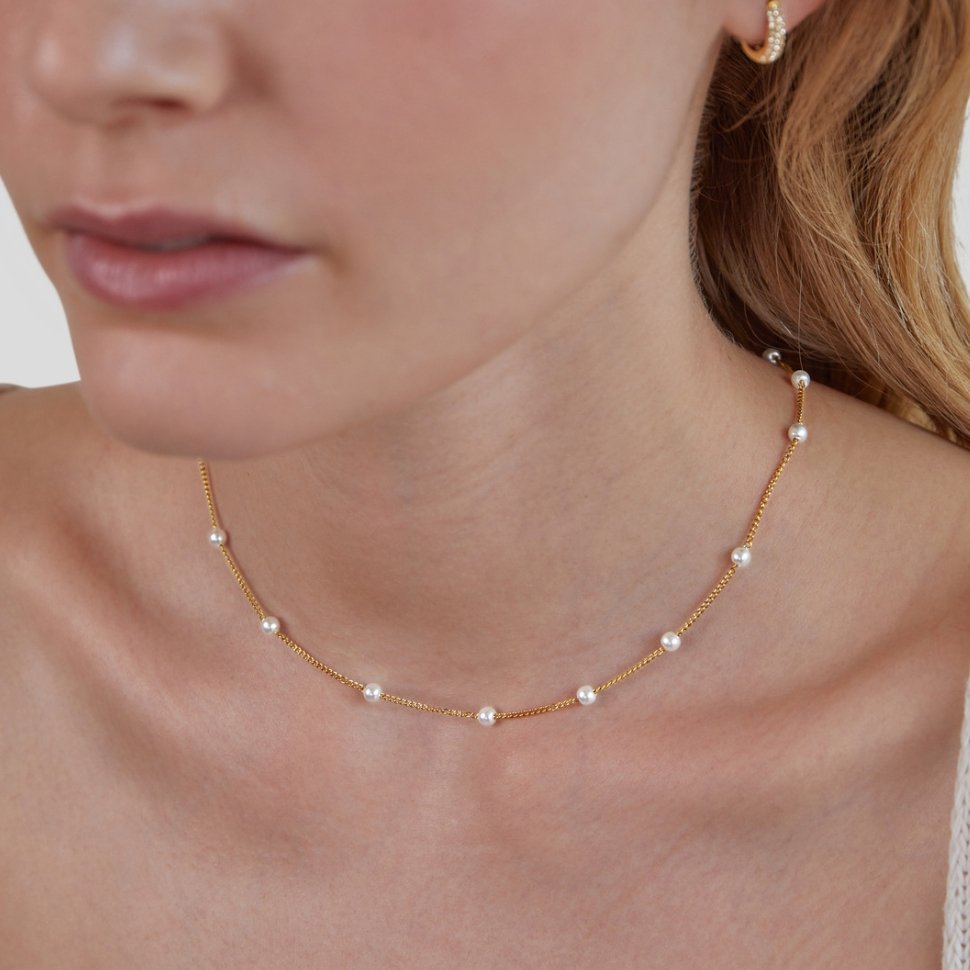 Nura Pearl 18K Guld Halskæde