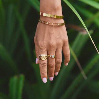 Sofia Krystal & Guld Bangle