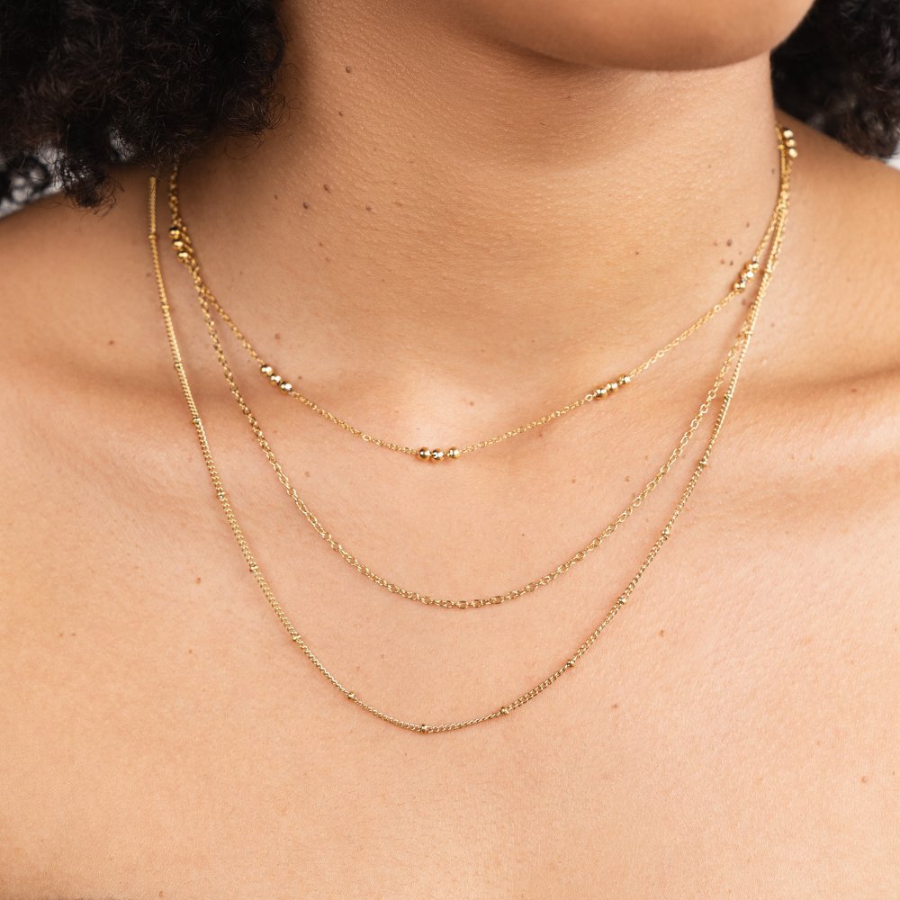 Tessa Tripel Laget Halskæde