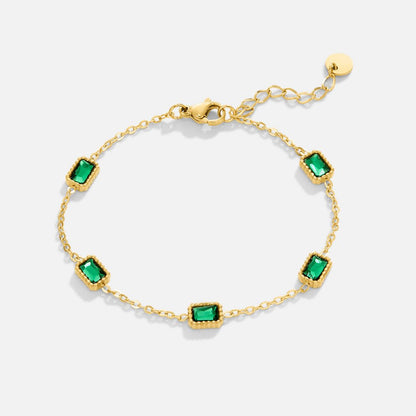 Trinity Emerald Armbånd