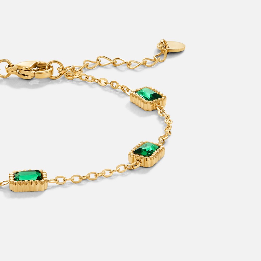 Trinity Emerald Armbånd