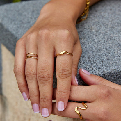 Twisted Athena Guld Ring